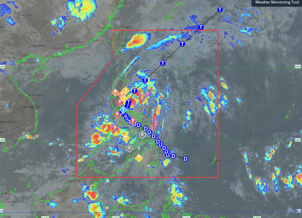 PAGASA: TY Aghon Slightly Intensifies Over East Of Aurora; Signal No. 2 ...